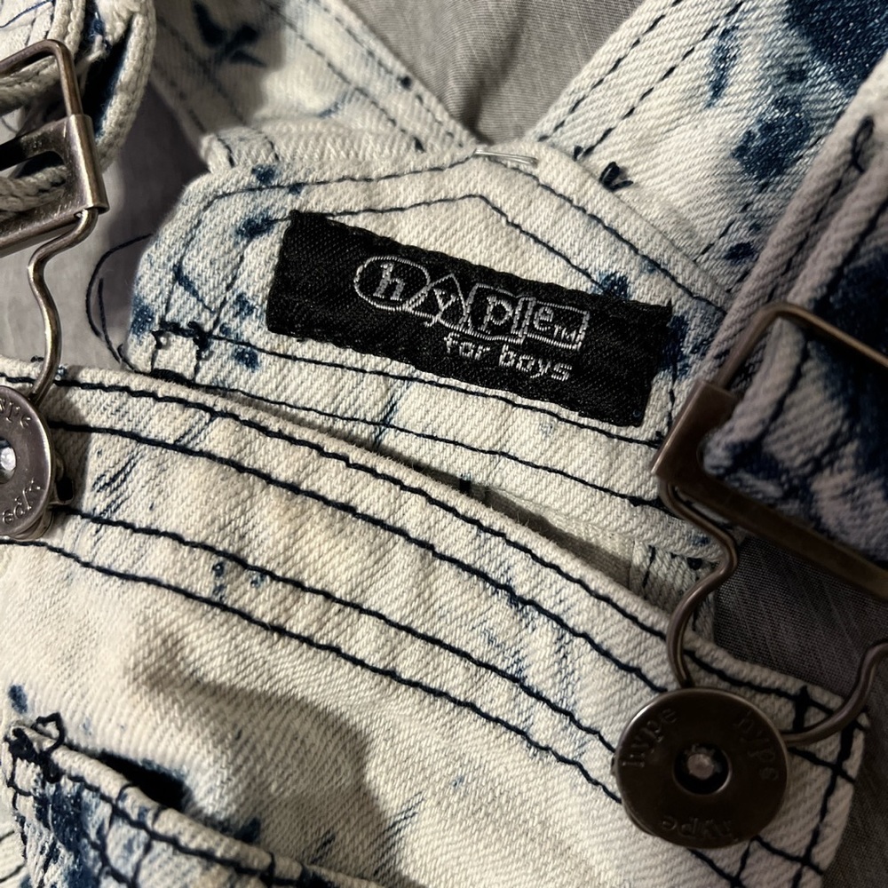 VINTAGE HYPE ACID WASH OVERALLS‎ - Picture 3 of 5